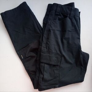 Dickies FLEX Women Regular Fit Cargo Work Pants - Black, Multi-Pocket Tech Utili